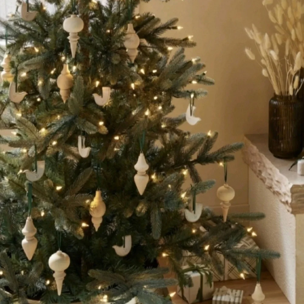 Hearth & Hand Wooden Spindle Ornament Set of 3